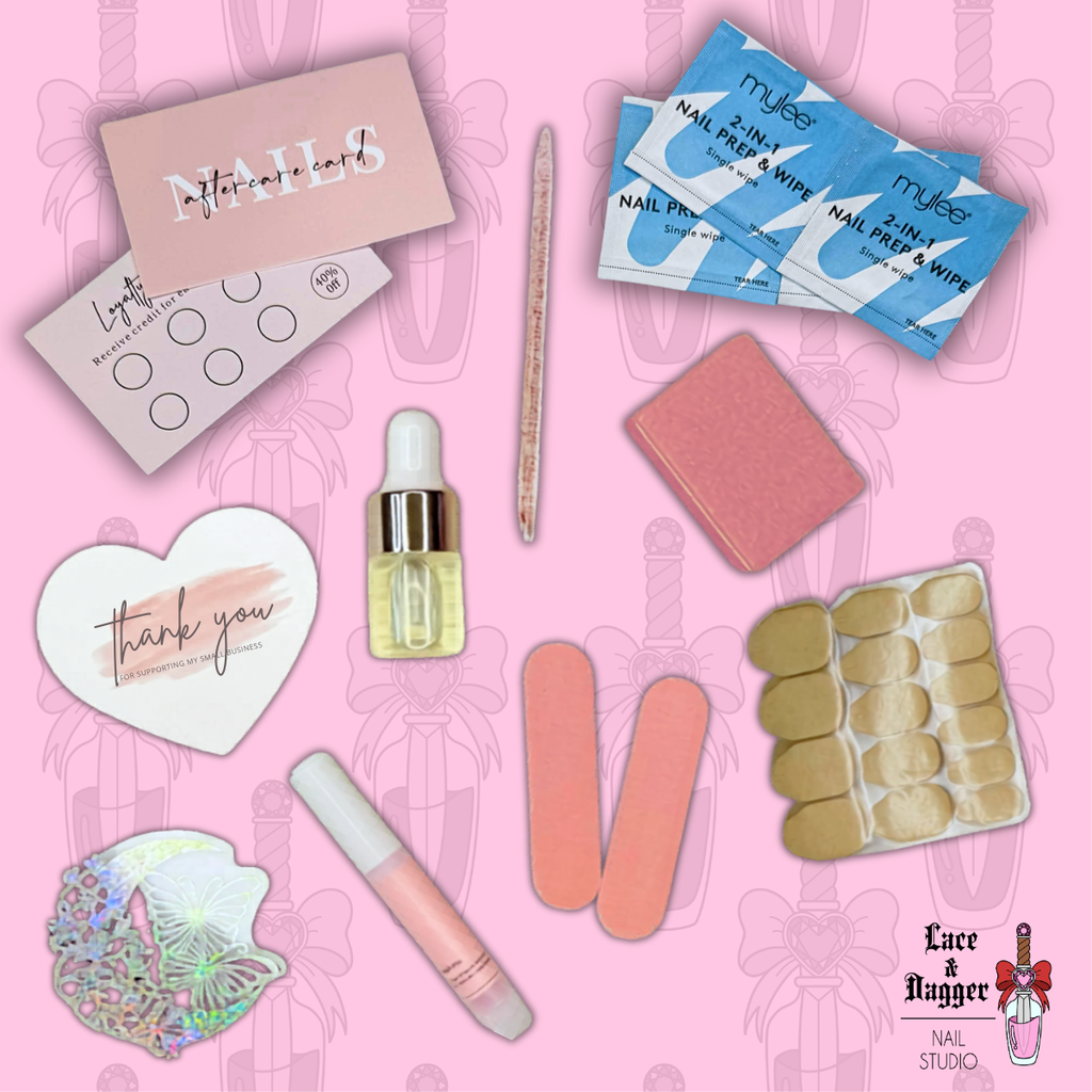Press-on nail application kit