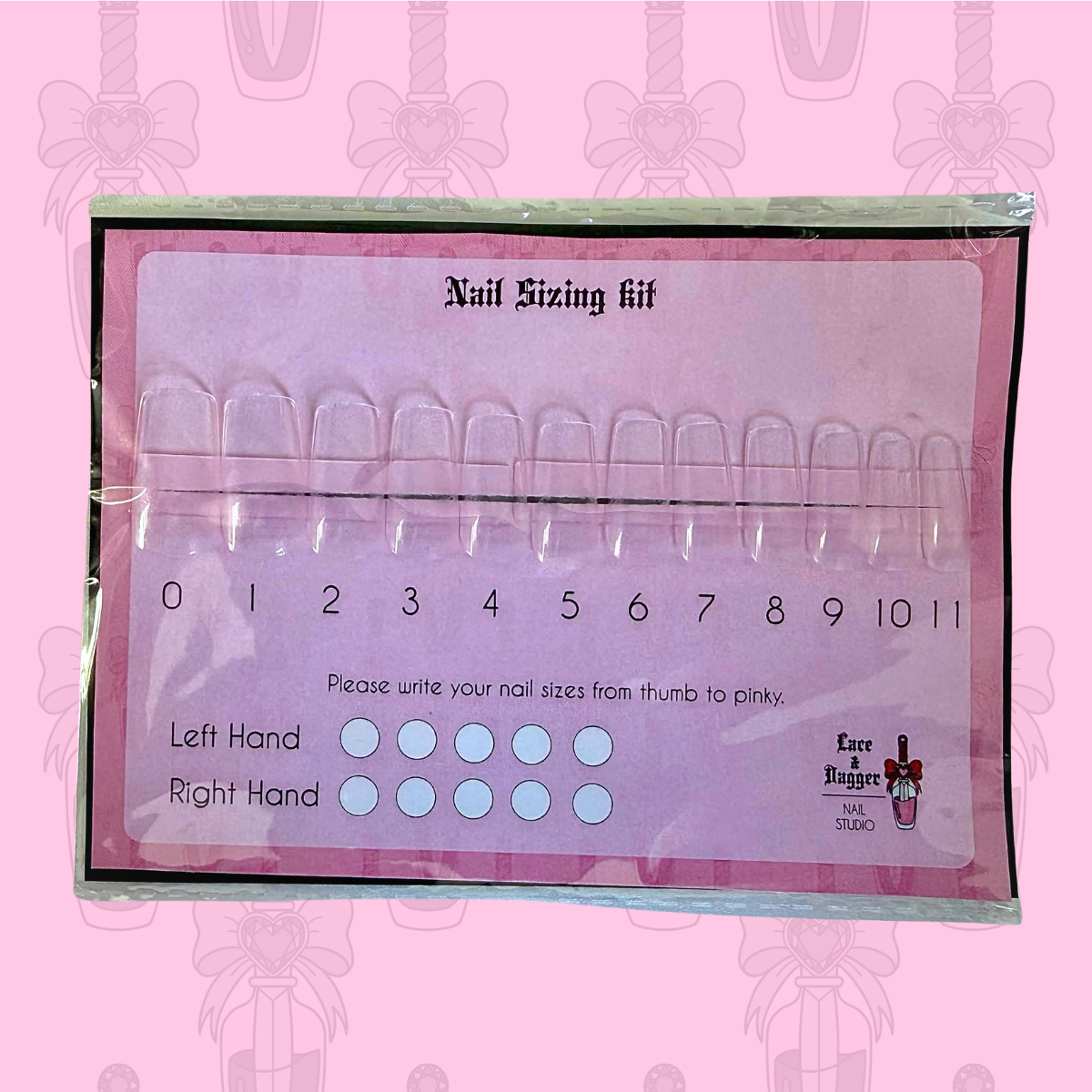 Press-On Nail Sizing Kit