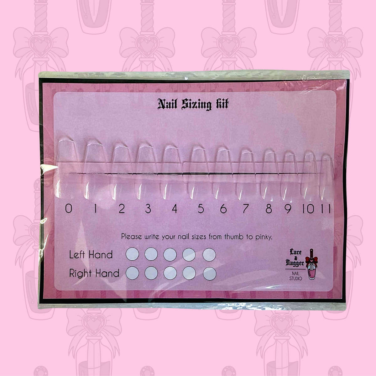 Press-On Nail Sizing Kit